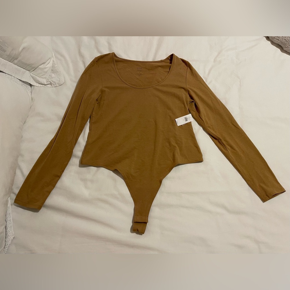 NWT Banana Republic Long Sleeve Thong Bodysuit
